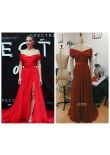 Lea Seydoux Yellow Chiffon Red Carpet Prom Dress - Xdressy