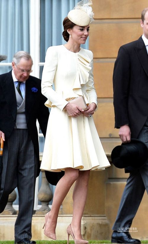 Kate middleton outlet cream dress