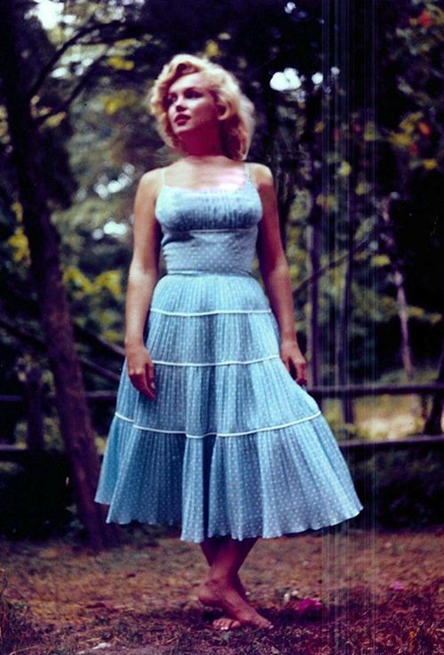 Some Like It Hot Purple Polka Dot Marilyn Monroe Dress