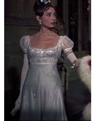 Audrey Hepburn Little Black Fringe Dress in 1950s Movie Breakfast
