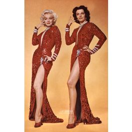 Marilyn Monroe Pink Dress with Bow Gentlemen Prefer Blondes