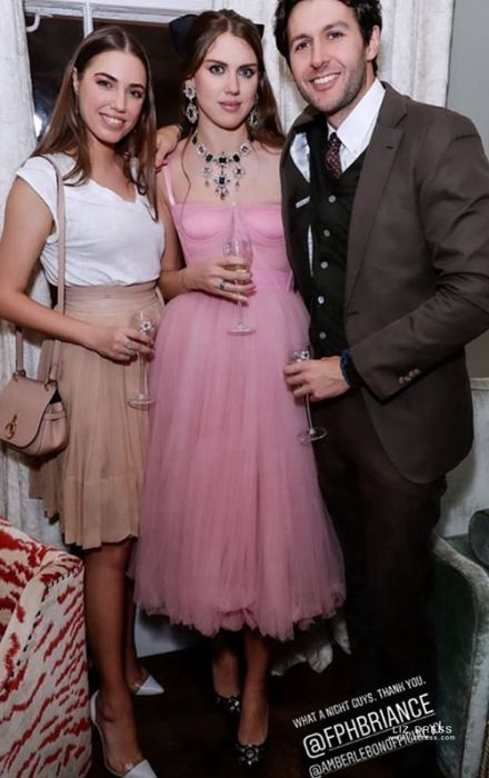 Celebrity Inspired Pink Tulle Tea-length Cocktail Party Sweet 16 Birthday  Dress