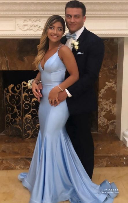 prom dresses light blue